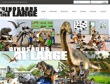 Tablet Screenshot of dinosaursatlarge.com